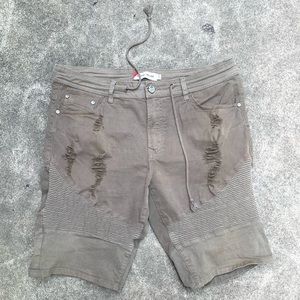 Denim House Biker Shorts W/ Drawstring Size 34 (C)